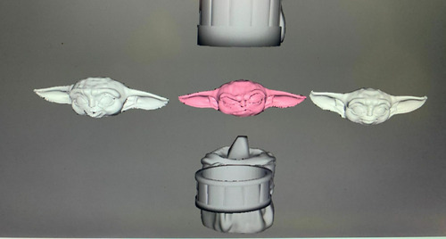 Maceta Baby Yoda Para Decorar La Casa O El Ja- Arte Plastico