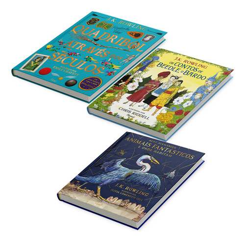 Combo Biblioteca Hogwarts Ilustrado: N/a, De Rowling, J. K.. Nao Possui, Vol. 1. Editorial Fábrica231, Capa Dura, Edição 1 Em Português, 2025