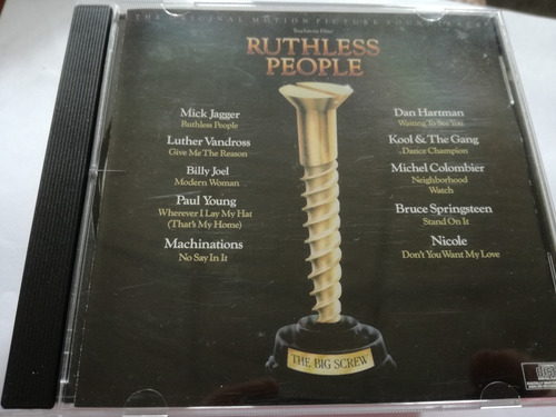 Ruthless People -  Cd Soundtrack-  Mick Jagger / Made In Usa