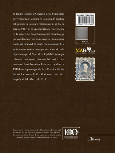 Informe Del C. Venustiano Carranza