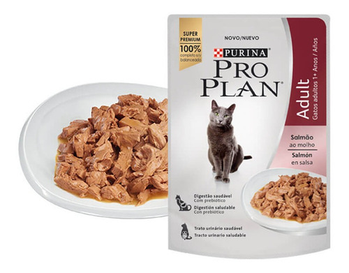 Purina Pro Plan Gato Gatos Adulto Salmon 85 Gr