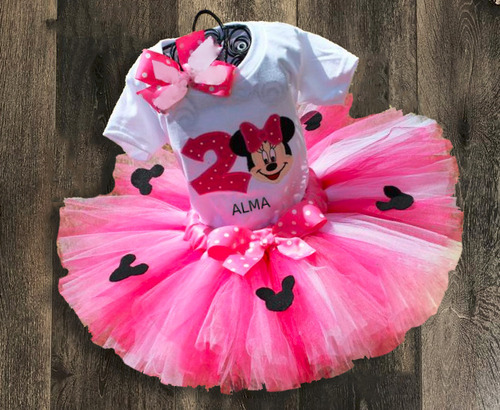 Disfraz Inspirado Minnie Mouse: Body, Tutu, Vincha