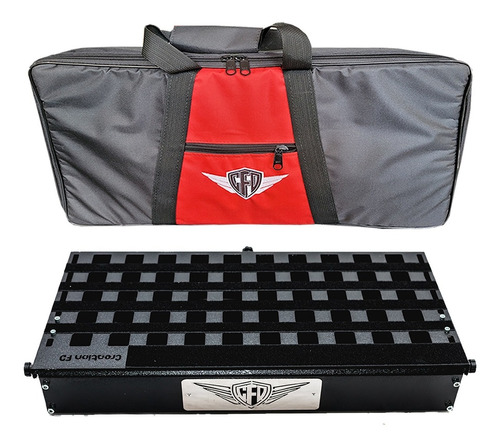 Pedalboard Novaboard 75x40 Com Bag + Kit Jacks