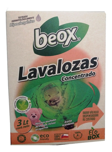 Lavalozas Concentrado 3 Litros  Hipoalergenico Beox