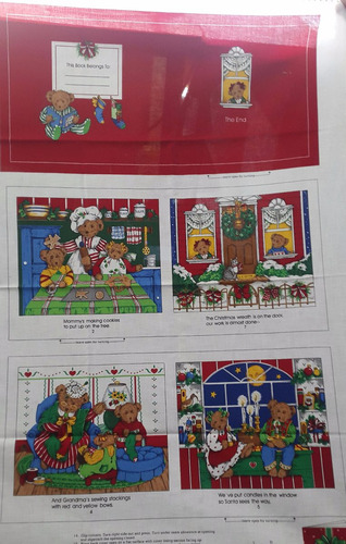 Lienzo De Tela Para Password Libro Navideño