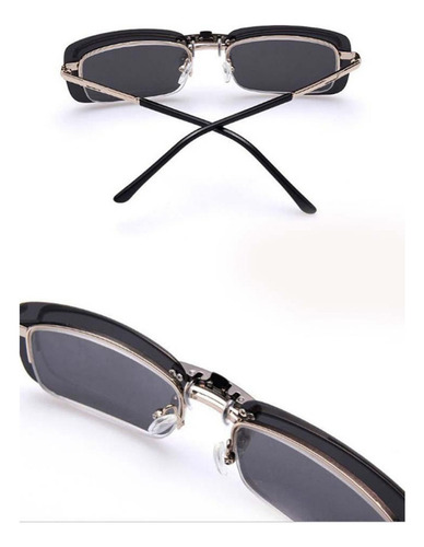 2xunisex Polarized Clip On Flip Up Uv400 Lentes De Sol