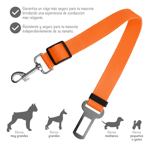 Cinturon De Seguridad Auto Para Perros Mascotas