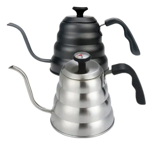 Chaleira Bico De Ganso Fino Barista Cafe C/ Termôtro 1.2 L