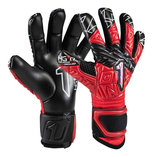 Imagen 1 de 7 de Guante De Portero Rinat Fiera Gk Alpha Adulto Rojo