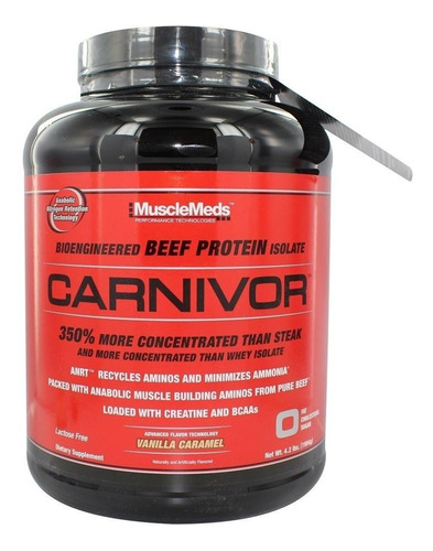 Carnivor 4.2 Lbs Sabor Vainilla Caramelo Musclemeds