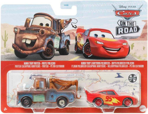 Cars On The Road - Mate Y Rayo Mcqueen Viajeros - Mattel