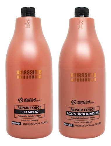 Hairssime Repair Force Shampoo + Acondicionador Grande 6c