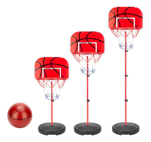 Soporte Baloncesto Altura Ajustable Niños + Balón + Inflador