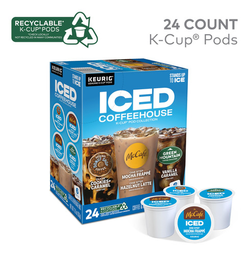 Paquete Variado De Cápsulas Keurig K-cup De Café Helado, 24