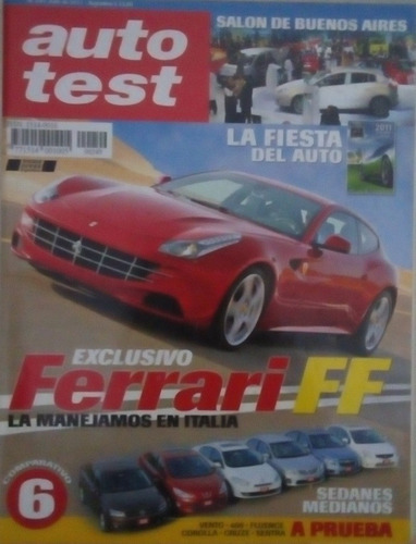 Auto Test 249 Ferrari Ff ,sedanes Medianos,vento 408,cruze