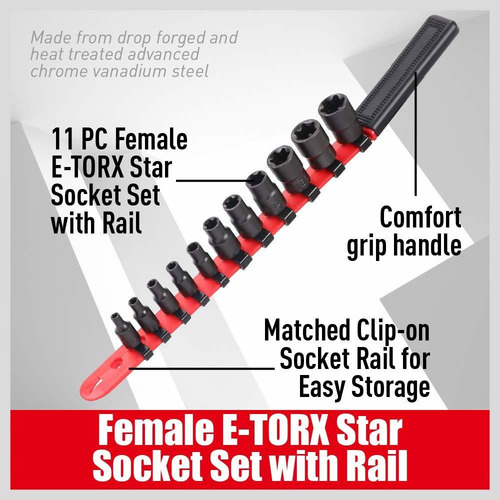 Sedy 11 Pc Mujer E Torx Juego De Dados De La Estrella / Ferr