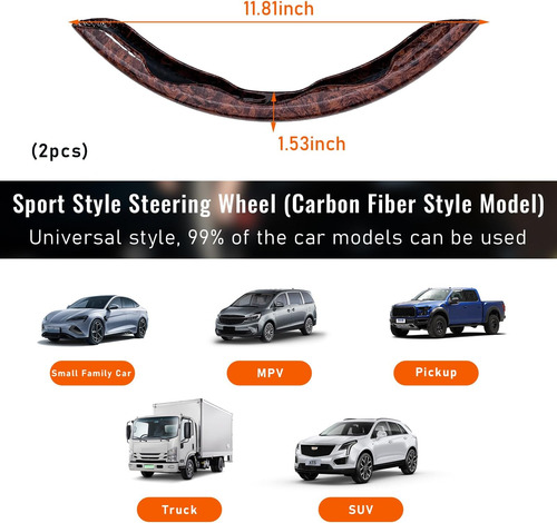 Funda Para Volante Ziciner, Funda Para Volante De Fibra De C