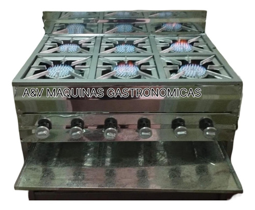 Cocina De 6 Fogones Semi Industriales 