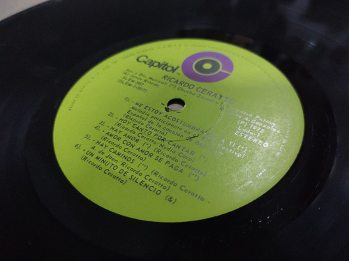 Ricardo Ceratto Me Estoy Acostumbran Vinilo,lp,acetato,vinyl (Usado)