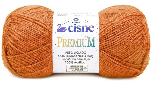 Fio Cisne Premium 100g 280mts Tex 357 100% Acrílico Crochê Cor 01047- Amêndoa