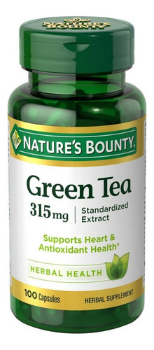 Natures Bounty Green Tea Extract 315 Mg Capsules 100 Ea (pa.