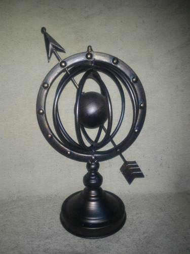 Astrolabio Esfera Armilar De Metal!! Muy Decorativo 45cmalto