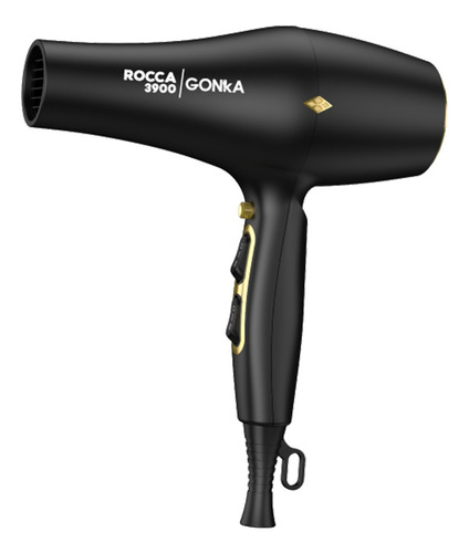 Secador Profesional Para Cabello Rocca 3.900w Gonka Color Negro 110v