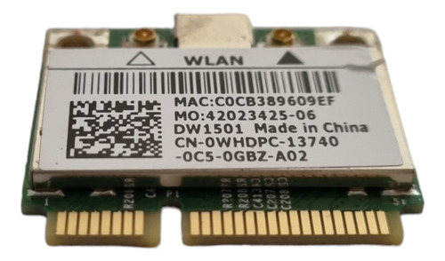 Mini Placa Wi-fi Dw1501 Bcm94313hmg2l P/ Note Dell N4030 (Usado)