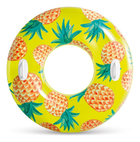 Flotador Intex Con Sujetadores 107 Cm Tropical Piña / Bamo