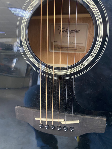 Guitarra Takamine G Series Gf30ce Se Uso Muy Poco Negro (Usado)