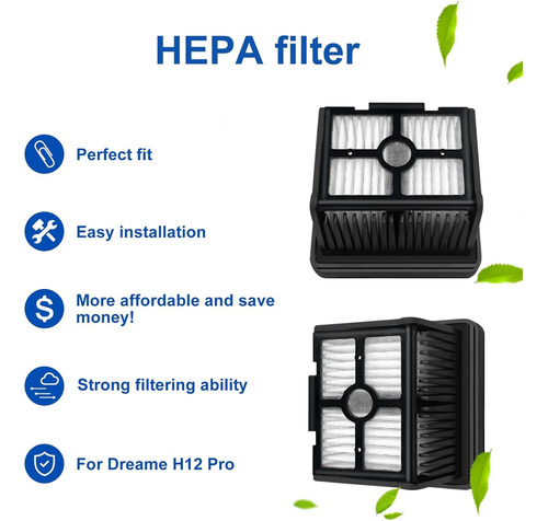 Rollo De Repuesto Y Filtro Hepa Para H12 Pro Co