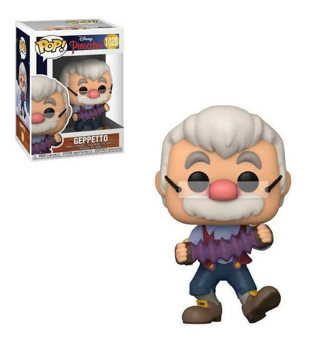 Boneco Funko Pop Disney Pinocchio Pinóquio Geppetto 1028