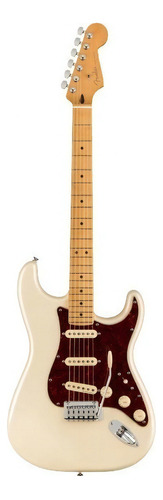 Guitarra eléctrica Fender Player plus Stratocaster de aliso olympic pearl poliéster con diapasón de arce