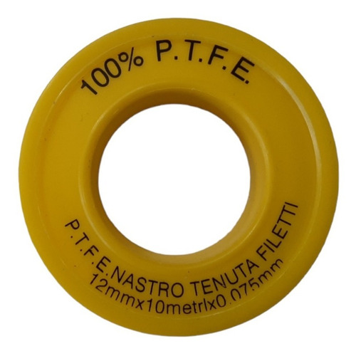 Teflon Rollo (pequeño) 12mm X 0.75mm X 10m Ptfe