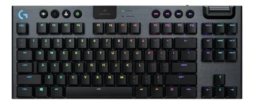 Imagem do produto Teclado Mecânico Gamer sem fio Logitech G915 TKL Lightspeed Switch Brown Tactile - Preto em Mercado Livre