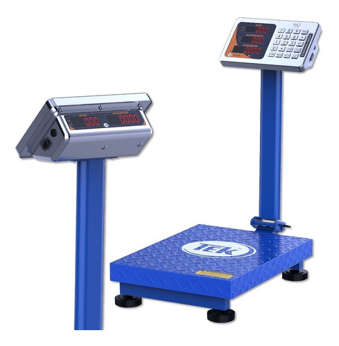 Balanza Bascula 200kg Electronica Pedestal Doble Pantalla 