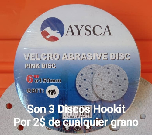 Disco De Lija Hookit Gr. 80-180-320 Aysca 