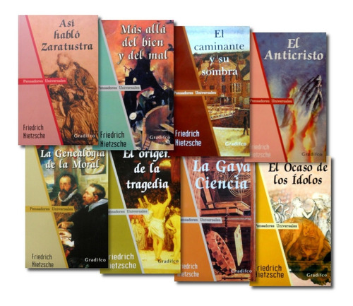 Nietzsche Colección Textos Pack De 8 Libros  - Gradifco