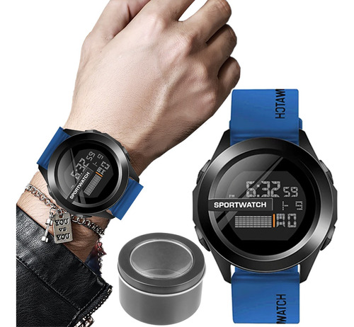 Reloj Sport Moda Hombre Táctico Sumergible Multifunción