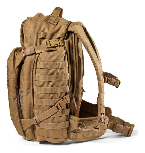 Mochila Tactica Militar 5.11 Rush72 Multi Camo 55 Litros Bac Color Camel Diseño De La Tela Nylon