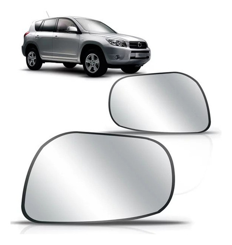 Lente Do Retrovisor Rav4 2008 Com Desembaçador Esquerda 