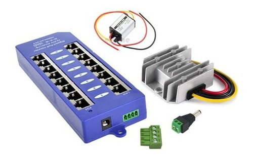 Kit Switch Poe Gigabit 8 Puertos Ubiquiti Mikrotik Solar