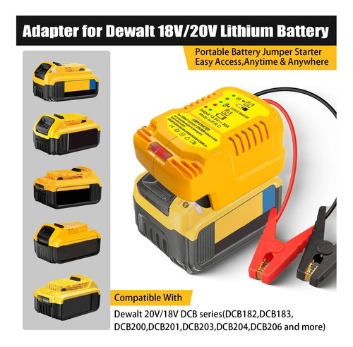 Adaptador Portátil De Partida Para Cabos Automotivos
