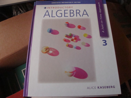 Introductory Algebra , Incluye Cd , Alice Kaseberg