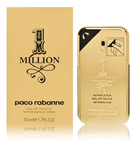 Paco Rabanne One Million Eau De Toilette Spray For Men, 1.7