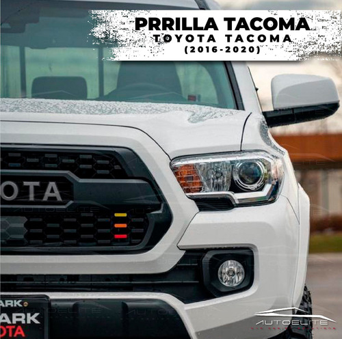 Imagen 2 de 9 de Parrilla Toyota Tacoma 2016 2017 Negra Con Emblema Plateado