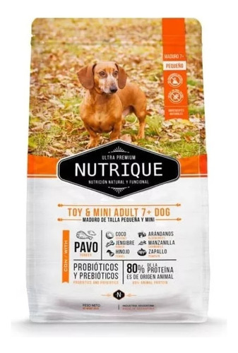 Alimento Nutrique Toy & Mini Adult Dog 7+ 3kg