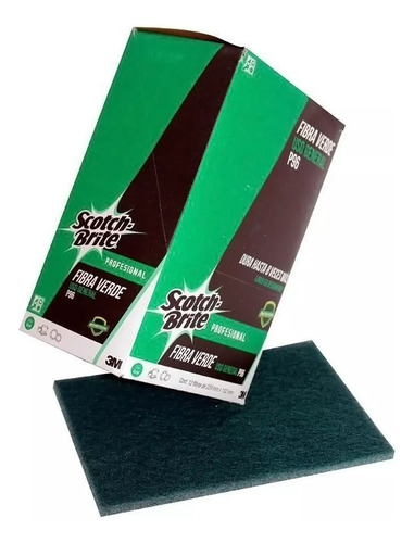 Fibra Verde 3m Scotch Brite P-96 Caja 12 Pz