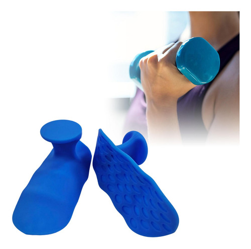 Ajustar De Levantamiento De Pesas Grips De Gimnasio Azul