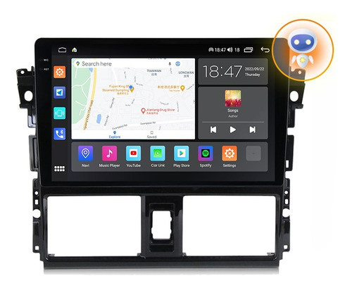 Autoradio Android Toyota Yaris 2013-2018 Carplay